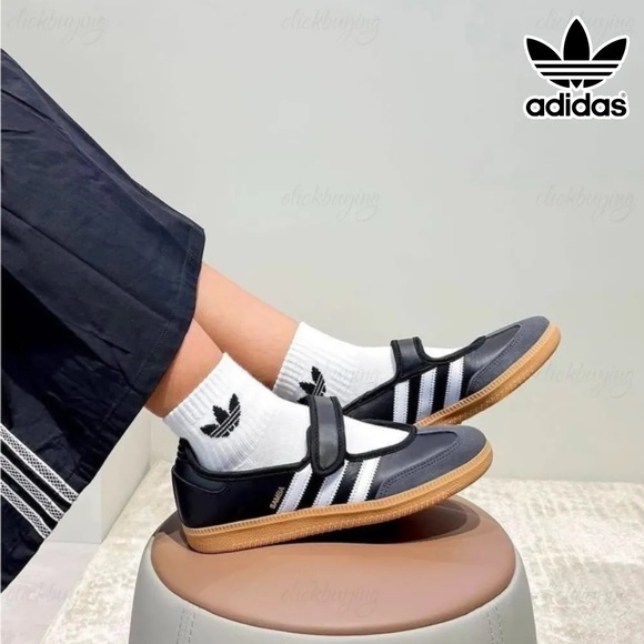 adidas Other - adidas Black, White & Gum Mary Jane Strap adidas Originals Samba Jane